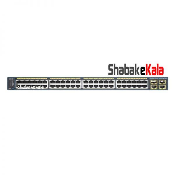 سوئیچ شبکه سیسکو 48 پورت WS-C2960-Plus 48TC-L - شبکه کالا - shabakekala.com