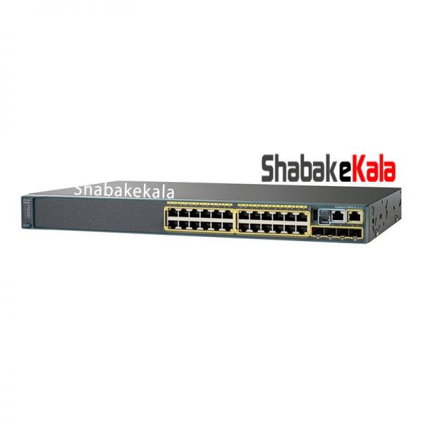 سوئیچ شبکه سیسکو 24 پورت WS-C2960X-24TS-L - شبکه کالا - shabakekala.com