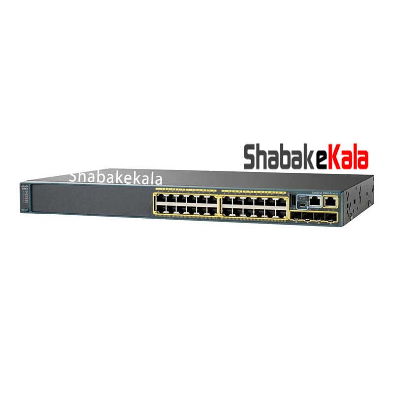 سوئیچ شبکه سیسکو 24 پورت WS-C2960X-24TS-L - شبکه کالا - shabakekala.com