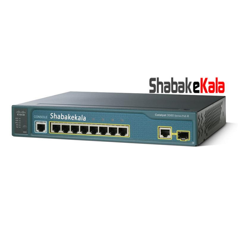 سوئیچ شبکه سیسکو 8 پورت WS-C3560-8PC-S - شبکه کالا - shabakekala.com