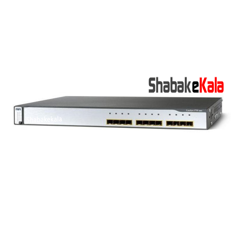 سوئیچ شبکه سیسکو 12 پورت WS-C3750G-12S-E - شبکه کالا - shabakekala.com