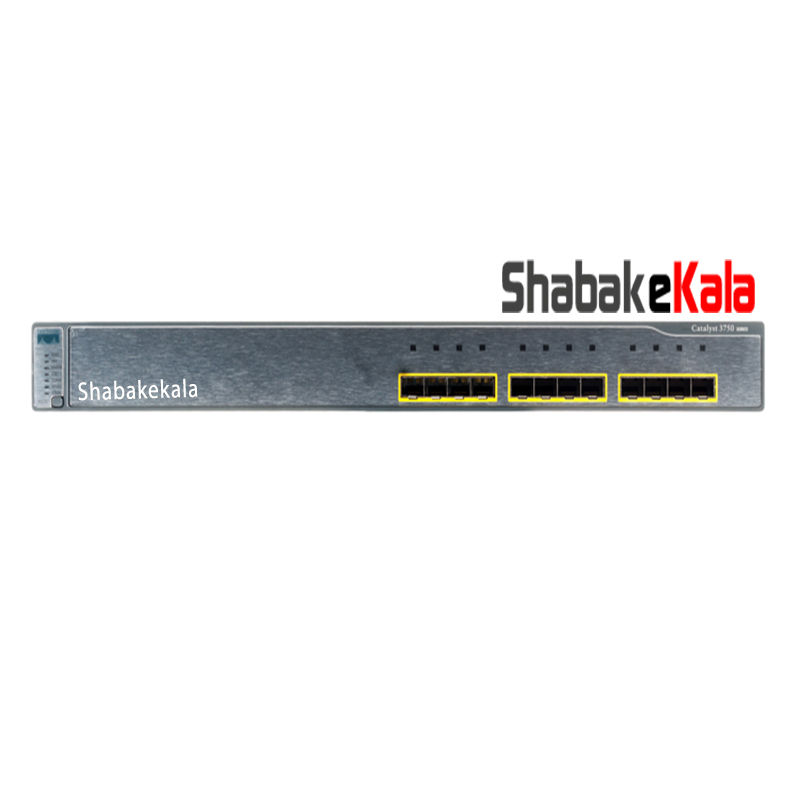 سوئیچ شبکه سیسکو 12 پورت WS-C3750G-12S-S - شبکه کالا - shabakekala.com