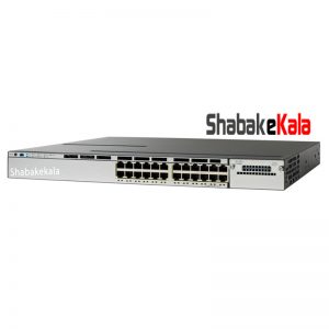 سوئیچ شبکه سیسکو 24 پورت WS-C3750X-24P-S