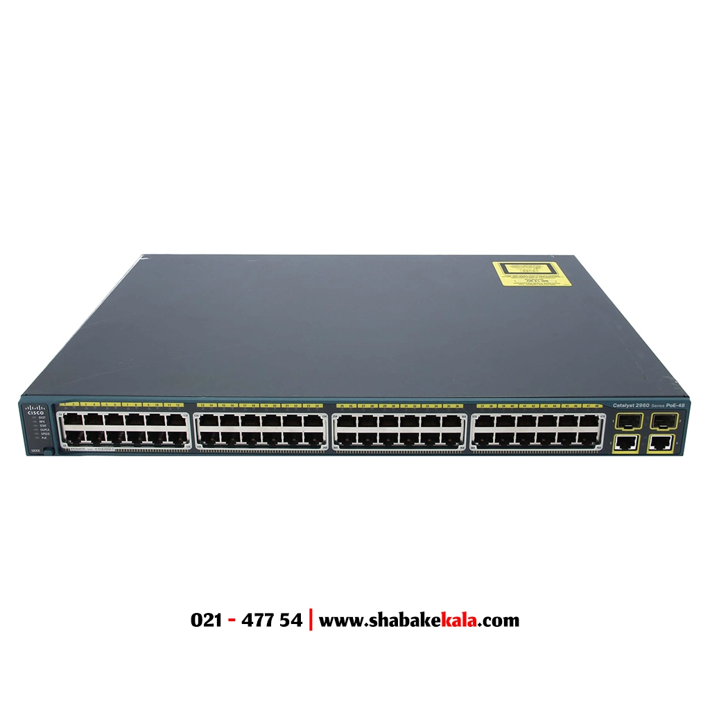 سوئیچ سیسکو مدل WS-C2960-48PST-L