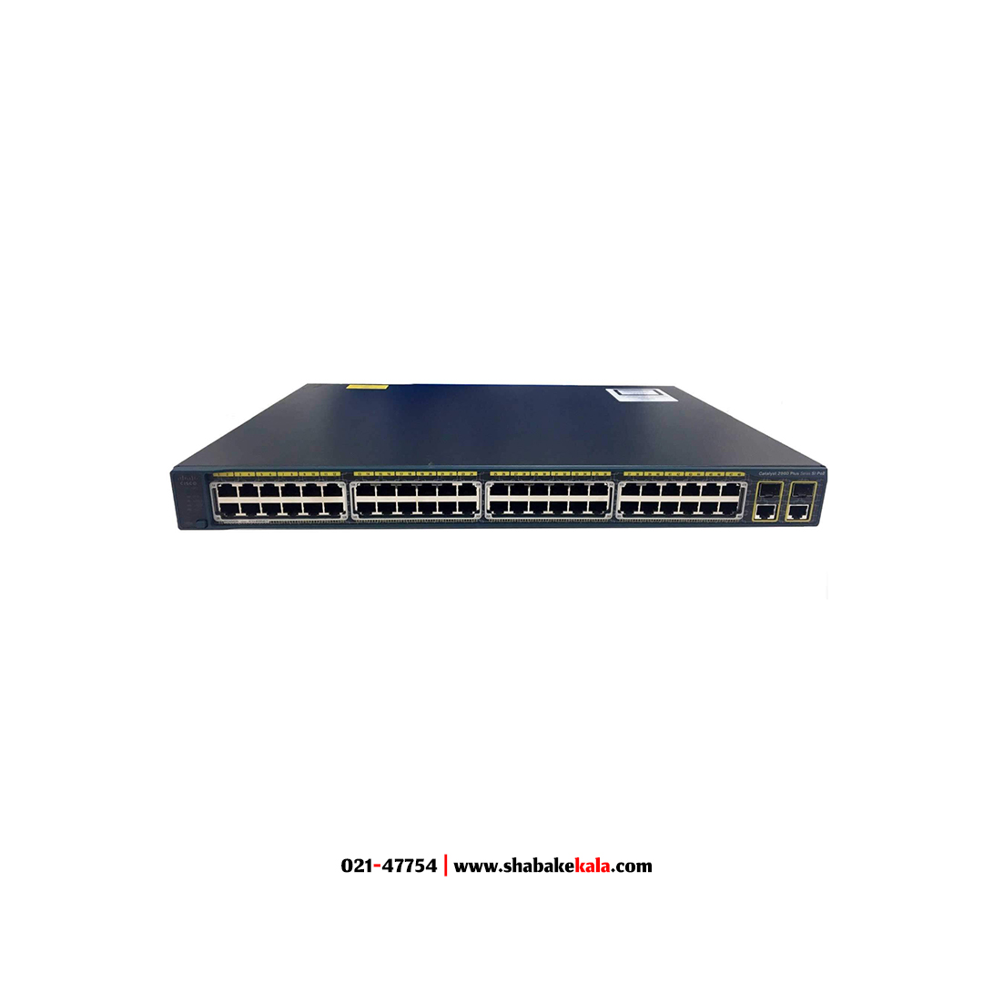 سوئیچ سیسکو مدل WS-C2960Plus-48PST-L