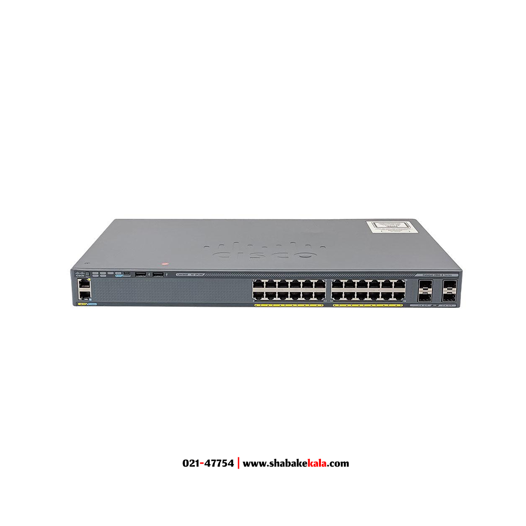 سوئیچ سیسکو مدل WS-C2960X-24TS-L