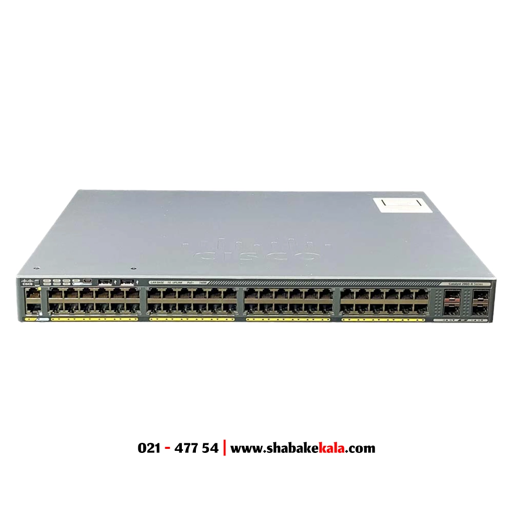 سوئیچ سیسکو مدل WS-C2960X-48FPS-L