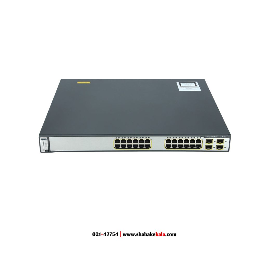 سوئیچ سیسکو مدل WS-C3750G-24PS-S