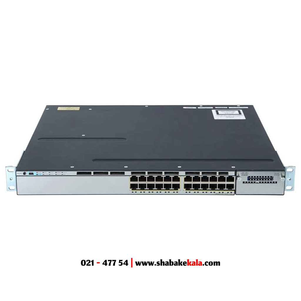 سوئیچ سیسکو مدل WS-C3750X-24P-S