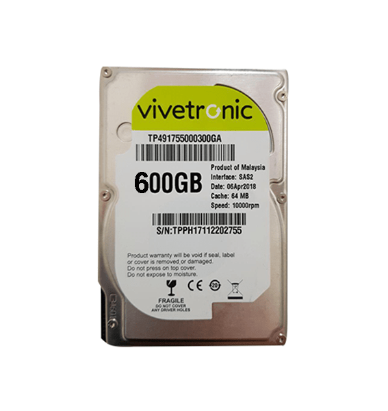Vivetronic Server HDD 600GB SAS 10K