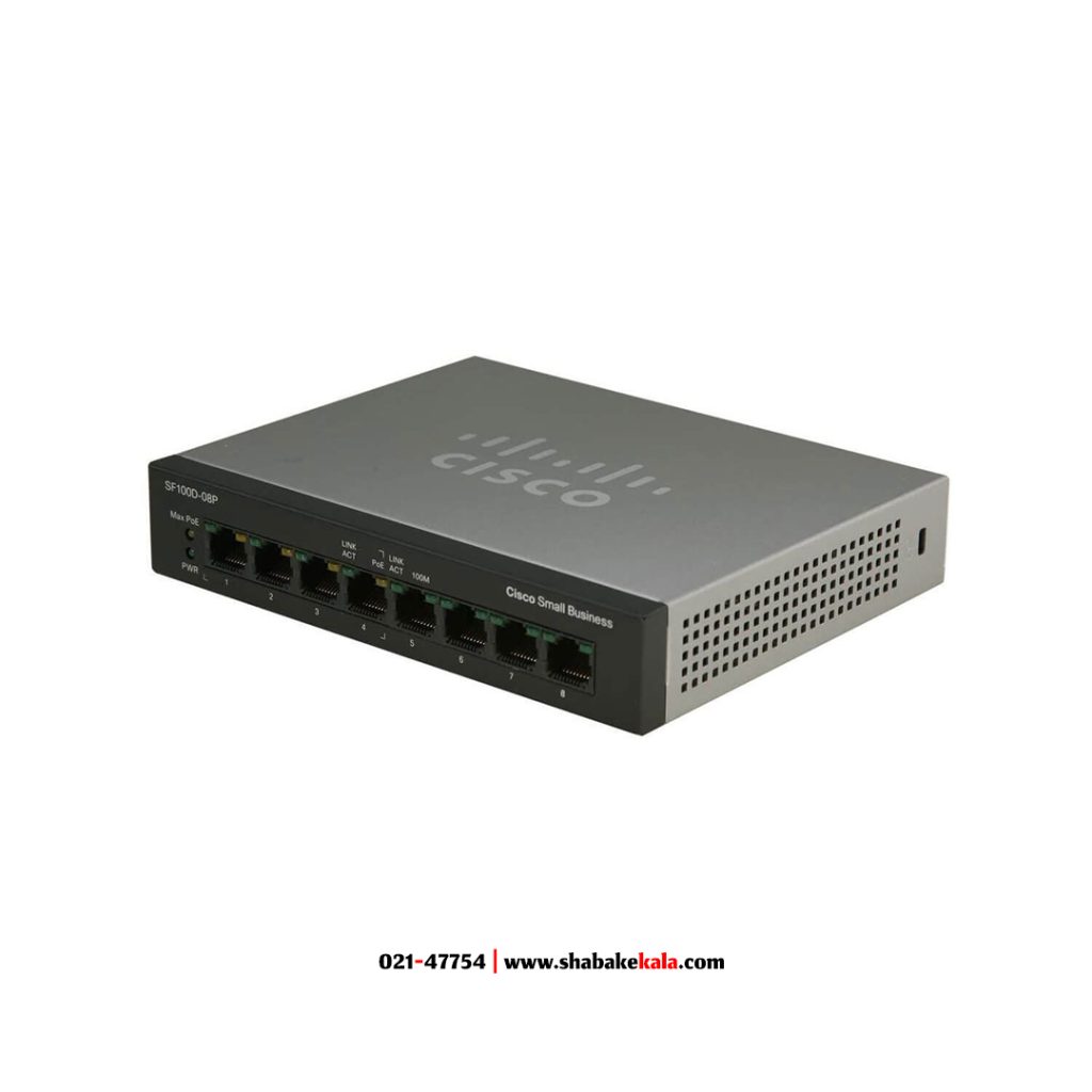 سوئیچ سیسکو مدل SF100D-08P-EU
