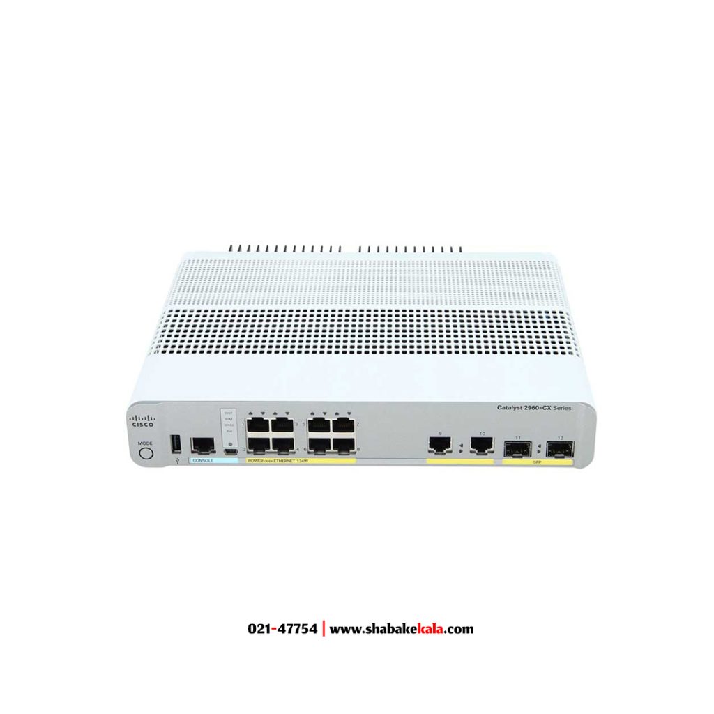 سوئیچ سیسکو مدل WS-C2960CX-8PC-L