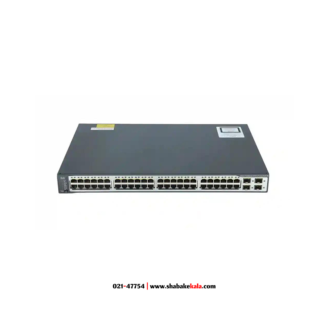 سوئیچ سیسکو مدل WS-C3750V2-48PS-S