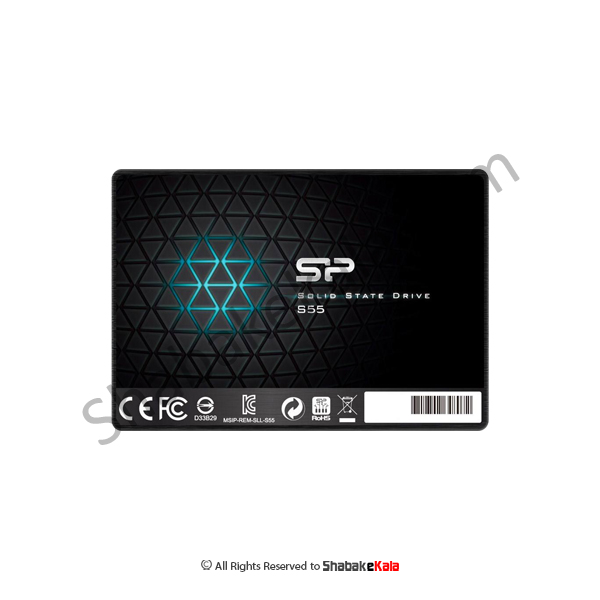 هارد SSD اینترنال SATA3.0 سیلیکون پاور مدل Slim S55 ظرفیت 240 گیگابایت - شبکه کالا - shabakekala.com