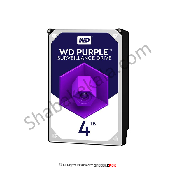 هارددیسک اینترنال وسترن دیجیتال مدل Purple WD40PURX ظرفیت 4 ترابایت - شبکه کالا - shabakekala.com