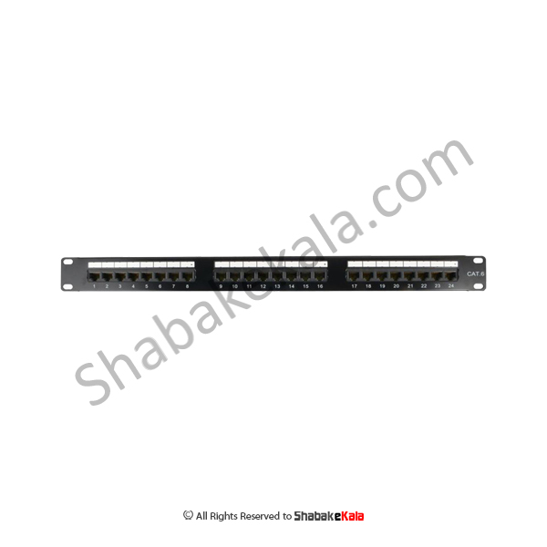 پچ پنل لگراند CAT6 UTP 24 Port 033561 - شبکه کالا - shabakekala.com