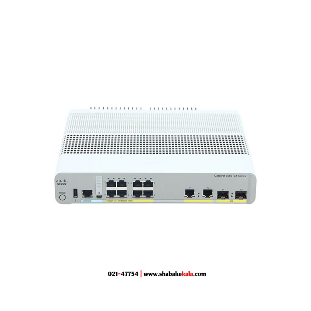 سوئیچ سیسکو مدل WS-C3560CX-8PC-S