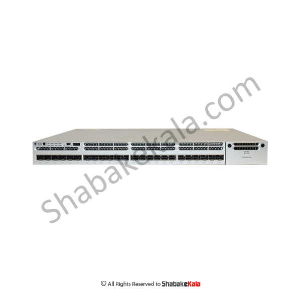 سوئیچ شبکه سیسکو 24پورت مدل WS-C3850-24XS-E - شبکه کالا - shbakekala.com