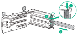 نصب و راه اندازی سرور HPE Proliant DL380 Gen9 - خارج کردن expansion slot blank