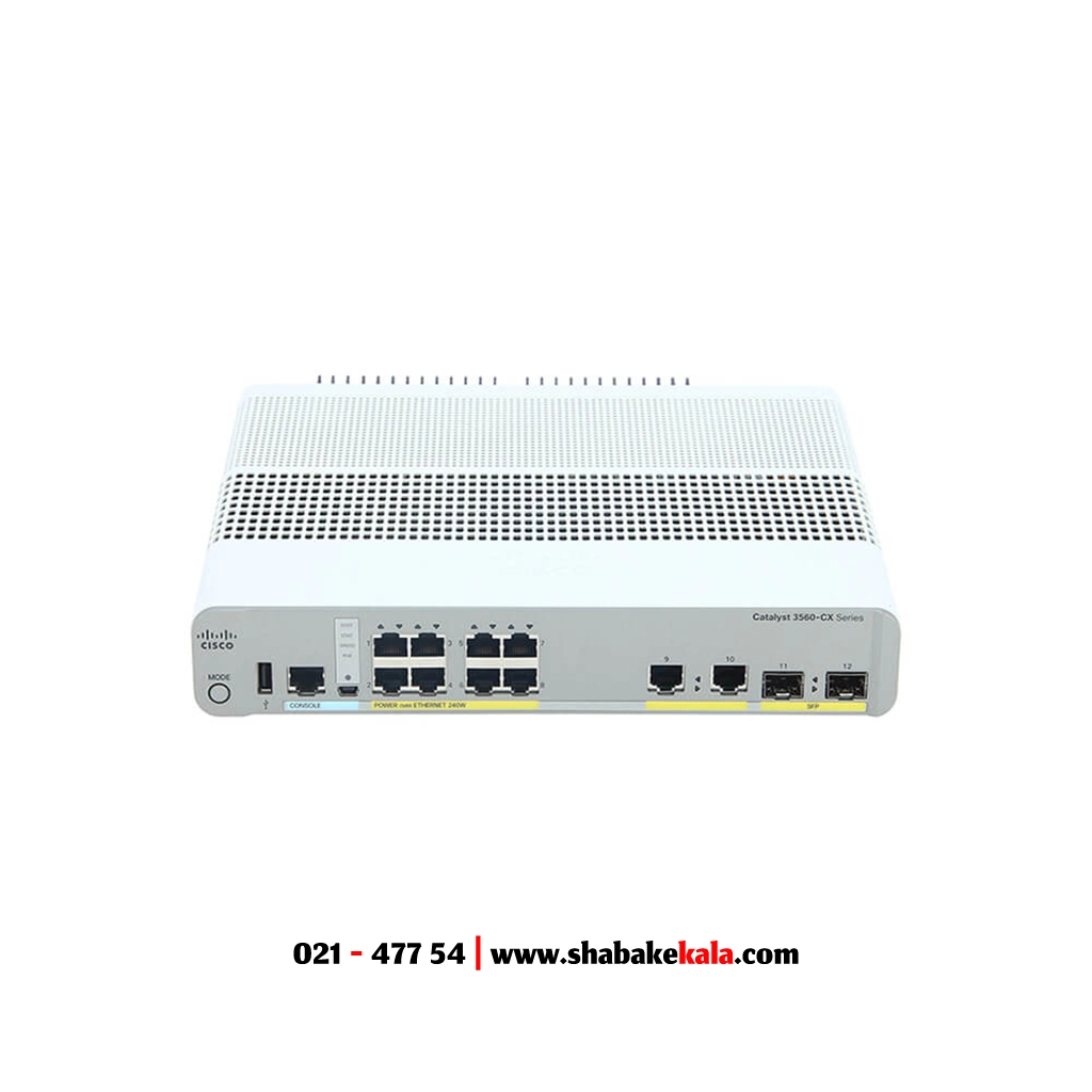 سوئیچ سیسکو مدل WS-C3560CX-8PC-S